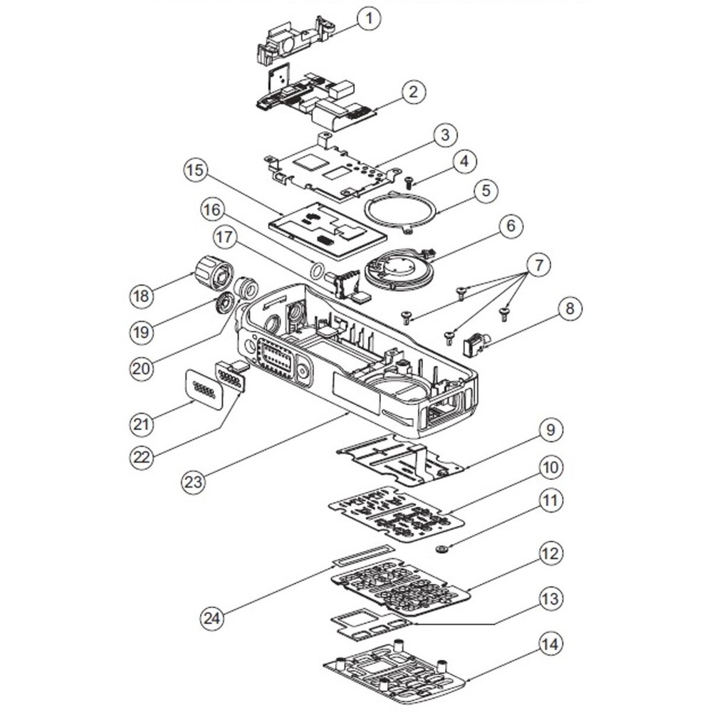 Motorola 75012090005 Tastaturmatte MTP6000