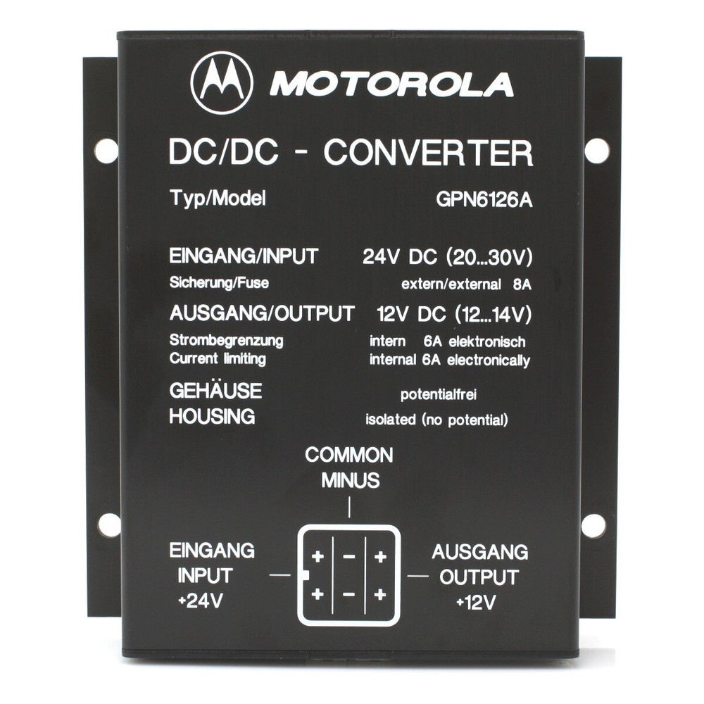 Motorola GPN6126A Spannungswandler 24V/12V 6A